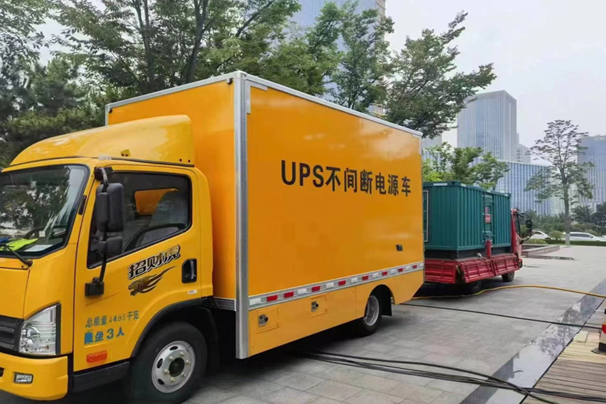 恩施发电机租赁施工现场